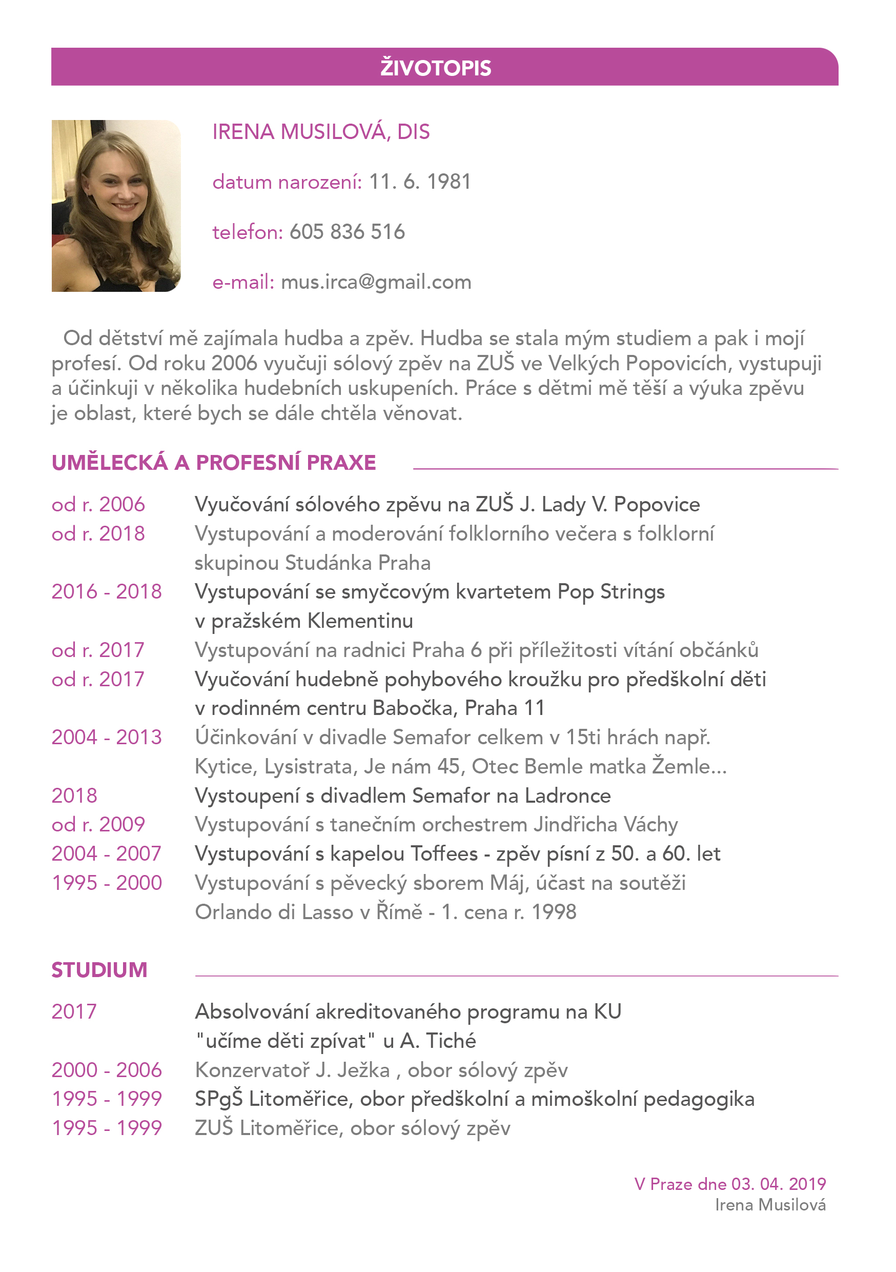 CV